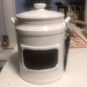 Chalk board kitchen canister